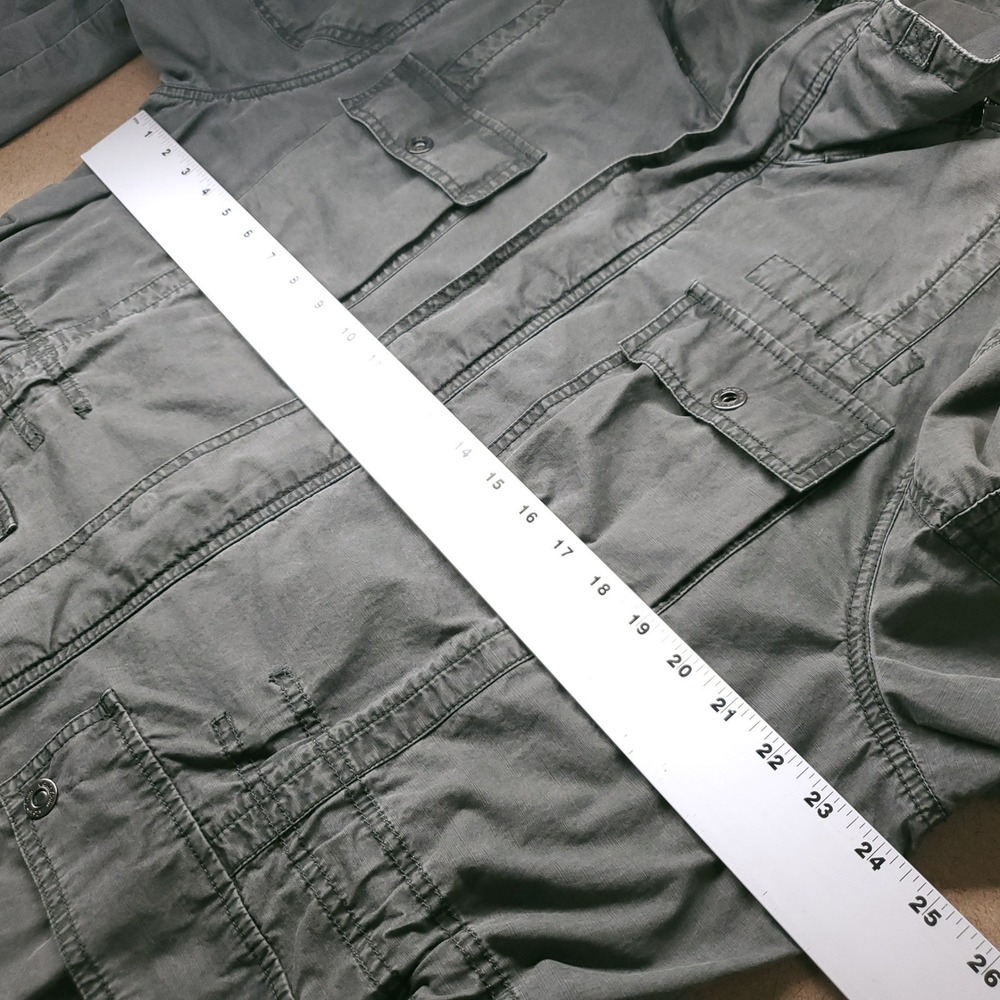 Calvin Klein Military Field Jacket Men XL Green Gorpcore Streetwear Utility - Picture 5 of 15